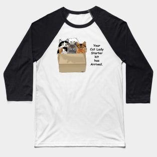 Cat Lady Starter Kit Baseball T-Shirt